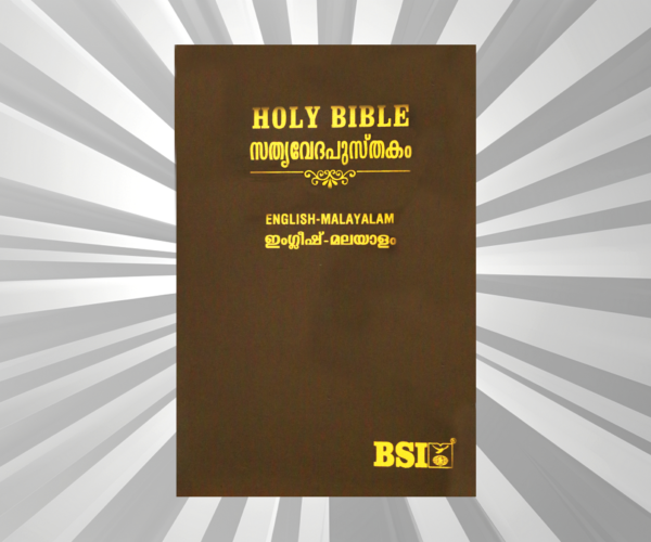 Diglot Bible - Malayalam/English - Royal BL Gilt Yapp