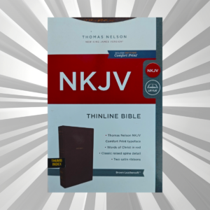 English - NKJV Bible - Thinline Comfort Print - Brown