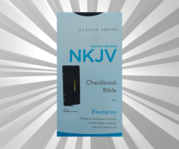 English -  NKJV - Checkbook Bible - BL Black