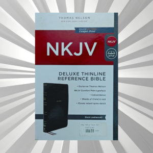 English - NKJV - Delux Thinline Ref. Bible - Black