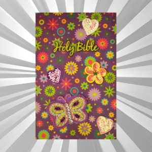 English - NKJV Shiny Sequin Bible - Purple