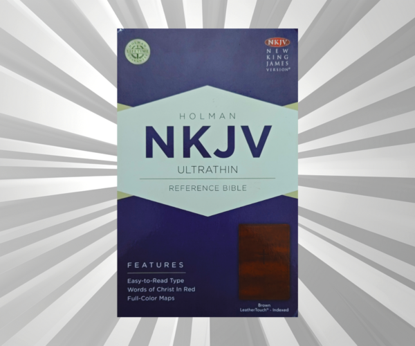 English - Ultrathin Ref. Bible - NKJV - Indexed Brown