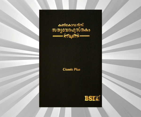 Malayalam - Bible - Classic Plus Regular Vinyl Black R/L Yapp (NAP)