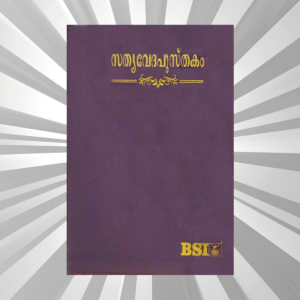 Malayalam Bible Compact Lavender Vinyl Zipper (NAP)