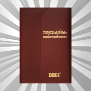 Malayalam Bible Crown Burgundy Vinyl Magnetic Flap (NAP)
