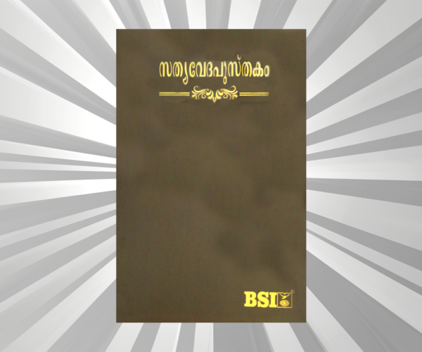 Malayalam Bible Royal Brown BL TI Yapp (NAP)